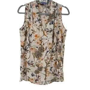 Rose+Olive Floral Sleeveless Top Medium